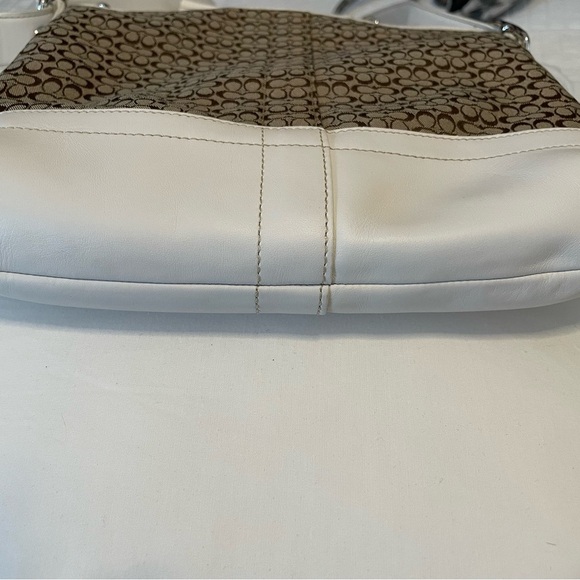 VTG COACH Signature Convertible Shoulder Crossbody Slim Bag Purse F10417 Jaquard - Picture 15 of 16